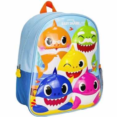 Baby shark school gymtas/rugzak voor peuters/kleuters/kinderen