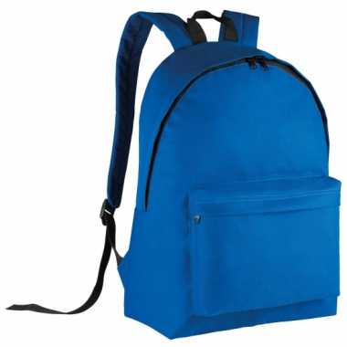Blauwe gymtas rugzak voor kids 38 cm