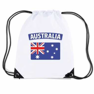 Gymtas met rijgkoord vlag australie
