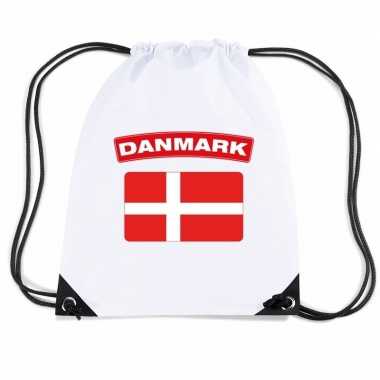 Gymtas met rijgkoord vlag denemarken