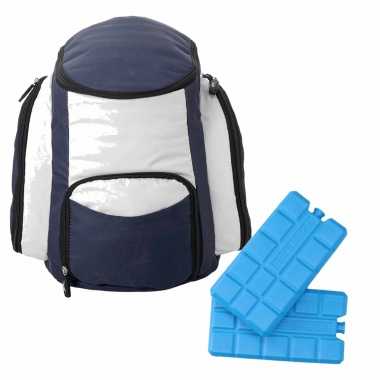 Koeltas gymtas van 26 liter met 6x stuks koelelementen