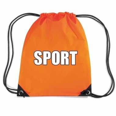 Oranje sport gymtas/ gymtasje kinderen