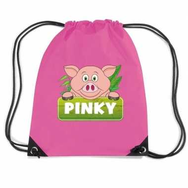 Pinky the pig varkens gymtas / gymtas roze voor kinderen