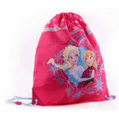Roze frozen gymtasjes voor meisjes