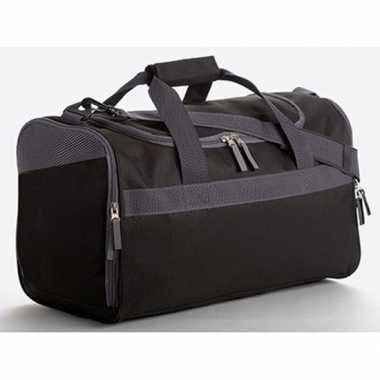 Zwart met grijze gymtas 23 liter