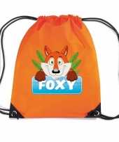Foxy de vos gymtas gymtas oranje voor kinderen