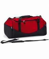 Grote gymtas rood zwart