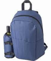 Grote koeltas gymtas rugzak blauw 43 x 29 x 15 cm 18 liter