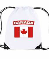 Gymtas met rijgkoord vlag canada