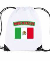 Gymtas met rijgkoord vlag mexico