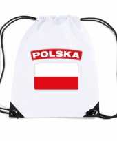 Gymtas met rijgkoord vlag polen