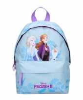 Lichtblauwe disney frozen 2 elsa en anna rugzakken gymtassen 31 x 22 cm reistas voor meisjes kinderen