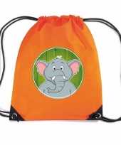 Olifanten gymtas gymtas oranje voor kinderen