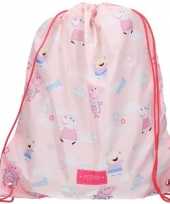 Peppa pig big roze gymtas gymtas 37 x 44 cm voor meisjes