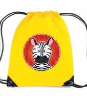 Zebra gymtas gymtas geel voor kinderen